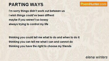 elena winters - PARTING WAYS