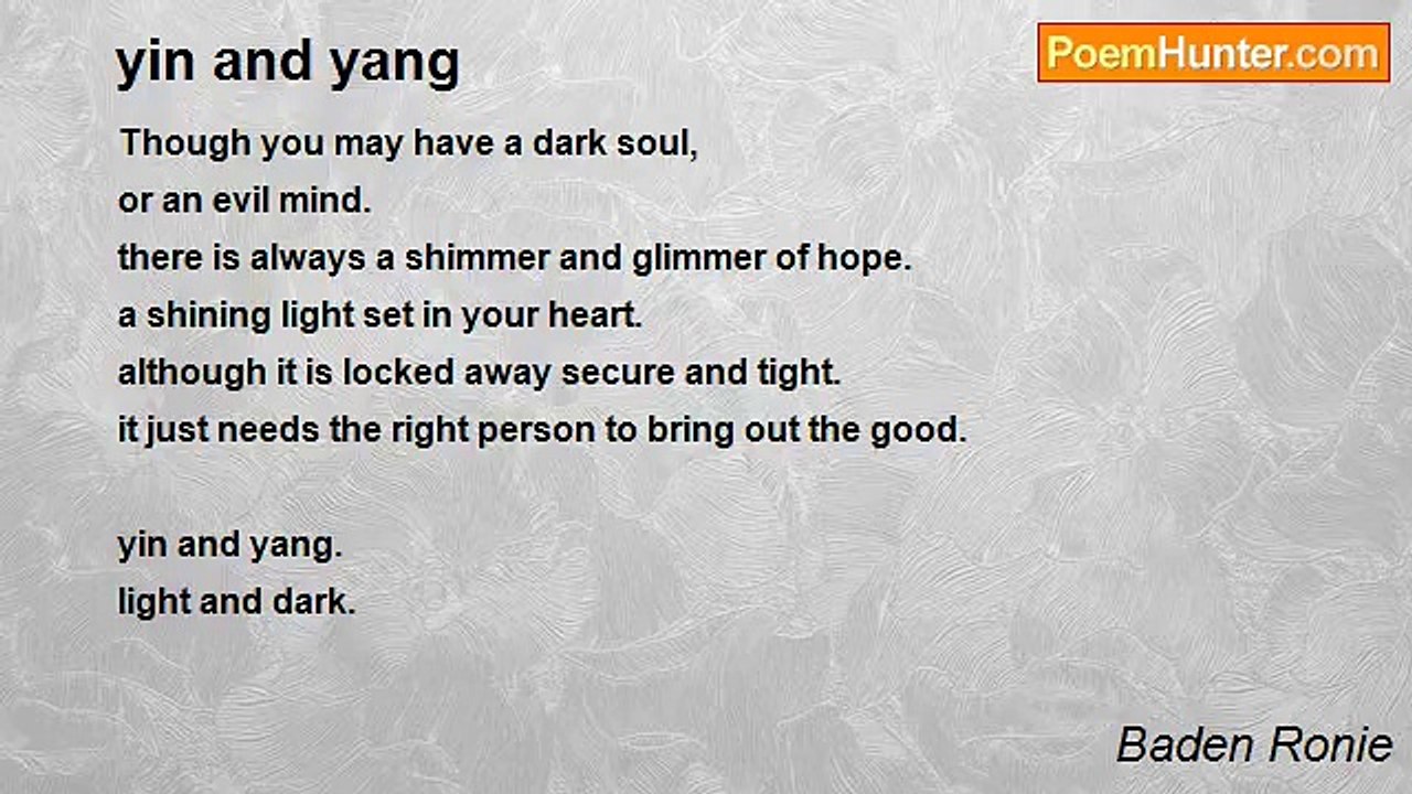 Baden Ronie - yin and yang