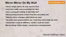 Harriet Hoffman Stern - Mirror Mirror On My Wall