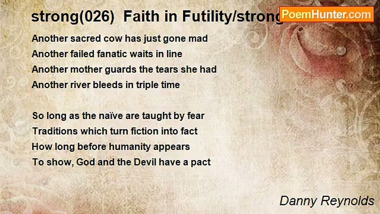 Danny Reynolds - strong(026)  Faith in Futility/strong