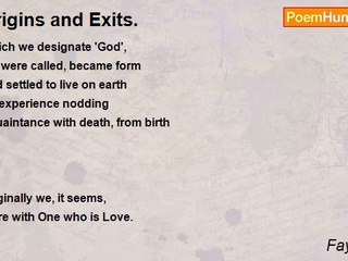 Fay Slimm - Origins and Exits.