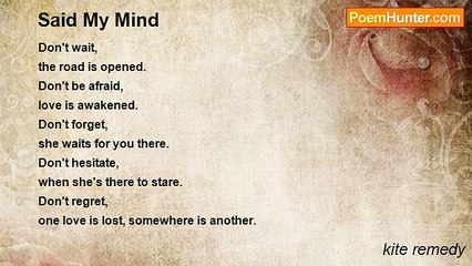 kite remedy - Said My Mind