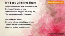 Anthony Eccles - My Baby Girls Not There