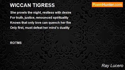 Ray Lucero - WICCAN TIGRESS
