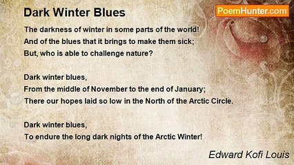 Edward Kofi Louis - Dark Winter Blues