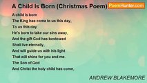 ANDREW BLAKEMORE - A Child Is Born (Christmas Poem)