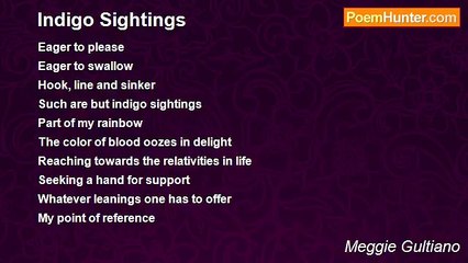 Meggie Gultiano - Indigo Sightings