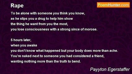 Payyton Egerstaffer - Rape