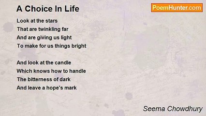 Seema Chowdhury - A Choice In Life