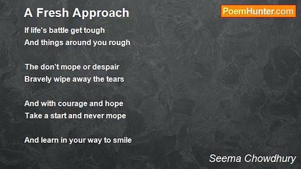 Seema Chowdhury - A Fresh Approach