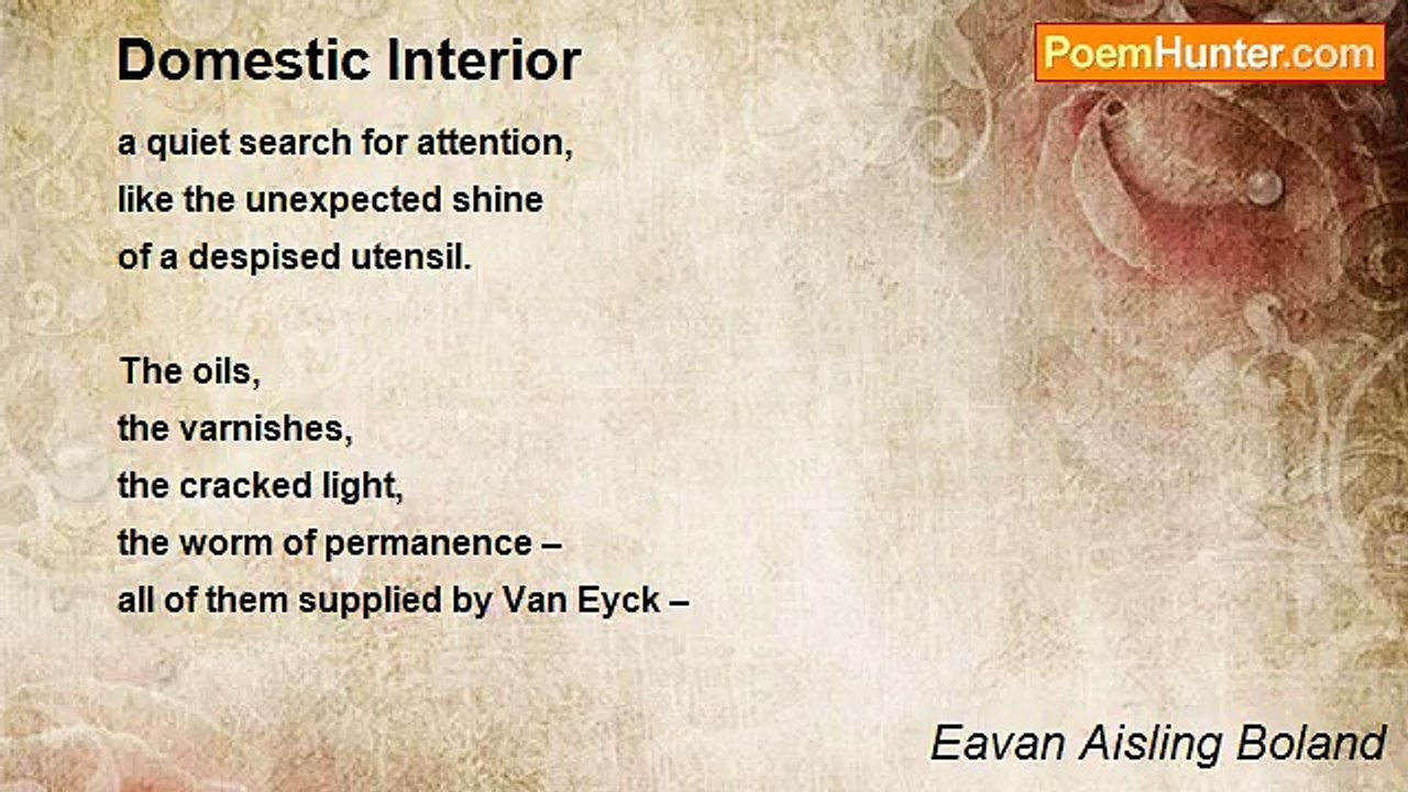 Eavan Aisling Boland - Domestic Interior