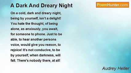 Audrey Heller - A Dark And Dreary Night