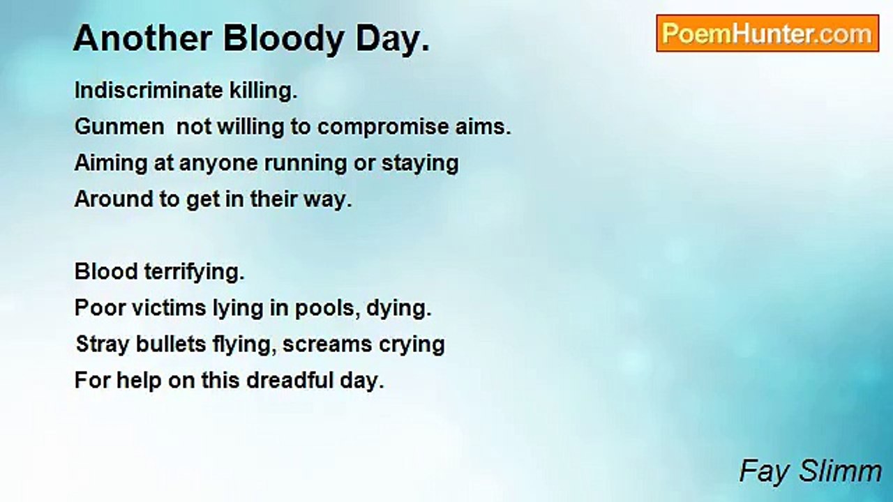 Fay Slimm - Another Bloody Day.