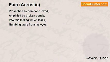Javier Falcon - Pain (Acrostic)