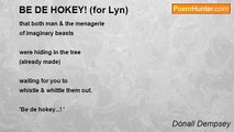 Dónall Dempsey - BE DE HOKEY! (for Lyn)