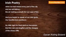 Eavan Aisling Boland - Irish Poetry