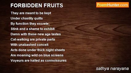 sathya narayana - FORBIDDEN FRUITS