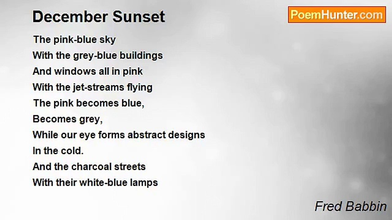 Fred Babbin - December Sunset