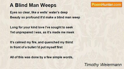 Timothy Weiermann - A Blind Man Weeps
