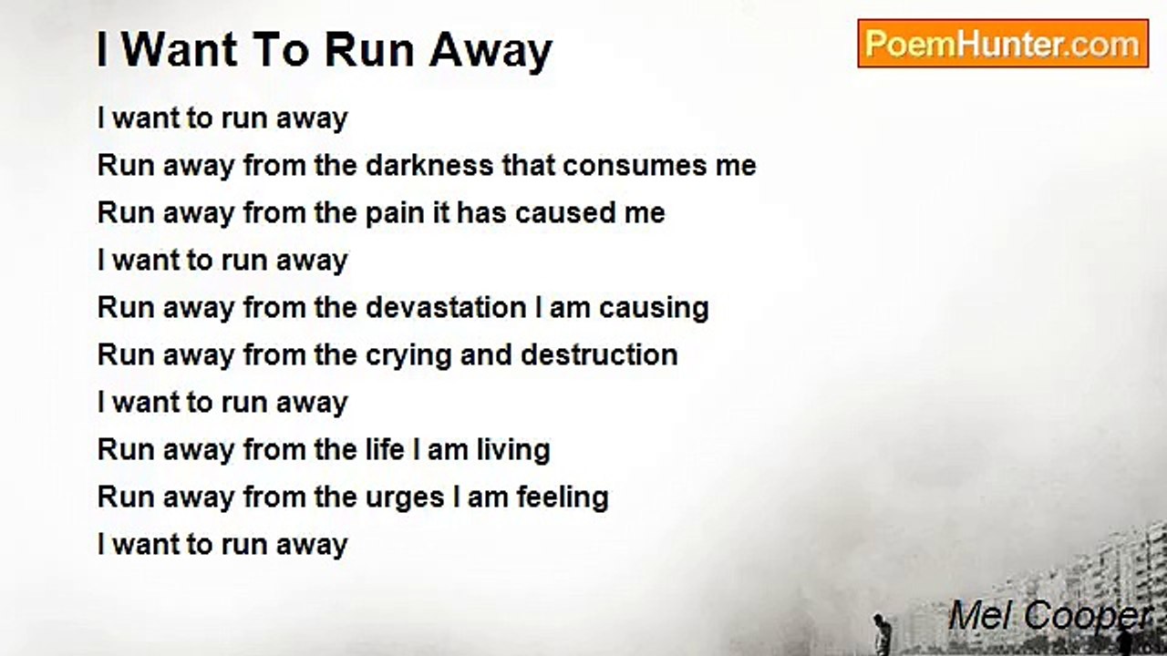 Mel Cooper - I Want To Run Away