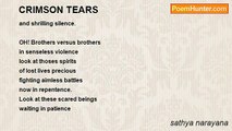 sathya narayana - CRIMSON TEARS