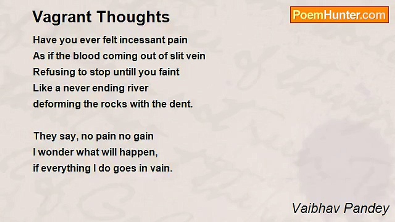 Vaibhav Pandey - Vagrant Thoughts