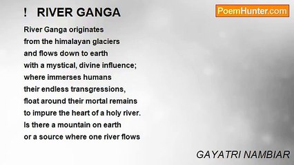 GAYATRI NAMBIAR - !   RIVER GANGA