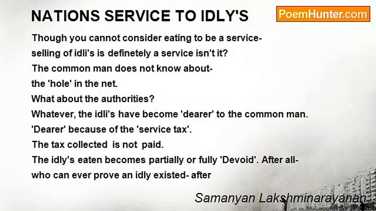 Samanyan Lakshminarayanan - NATIONS SERVICE TO...