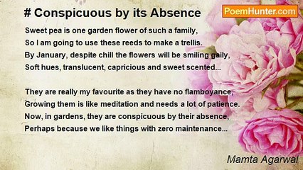 Mamta Agarwal - # Conspicuous by its Absence