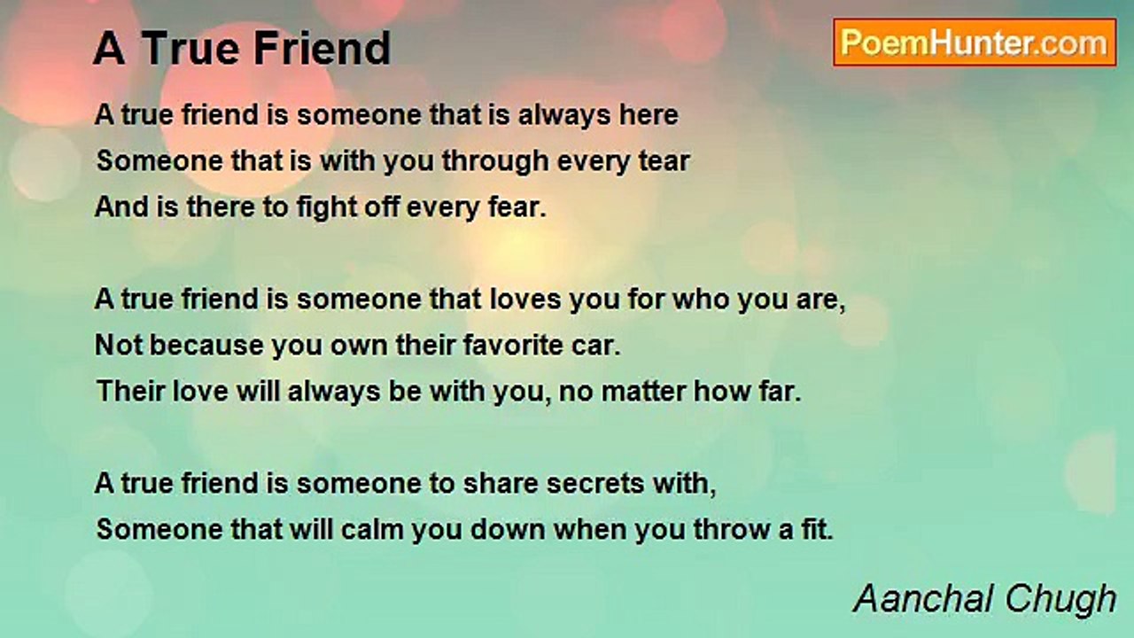 Aanchal Chugh - A True Friend