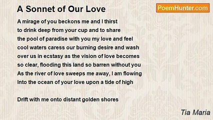 Tia Maria - A Sonnet of Our Love