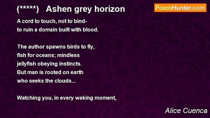 Alice Cuenca - (*****)   Ashen grey horizon