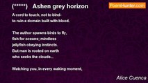 Alice Cuenca - (*****)   Ashen grey horizon