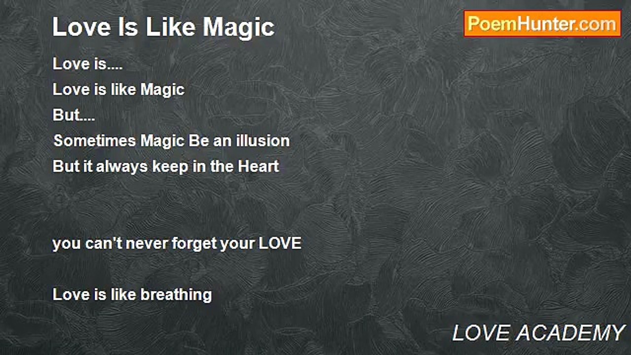 LOVE ACADEMY - Love Is Like Magic