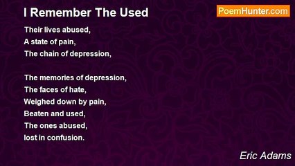 Eric Adams - I Remember The Used