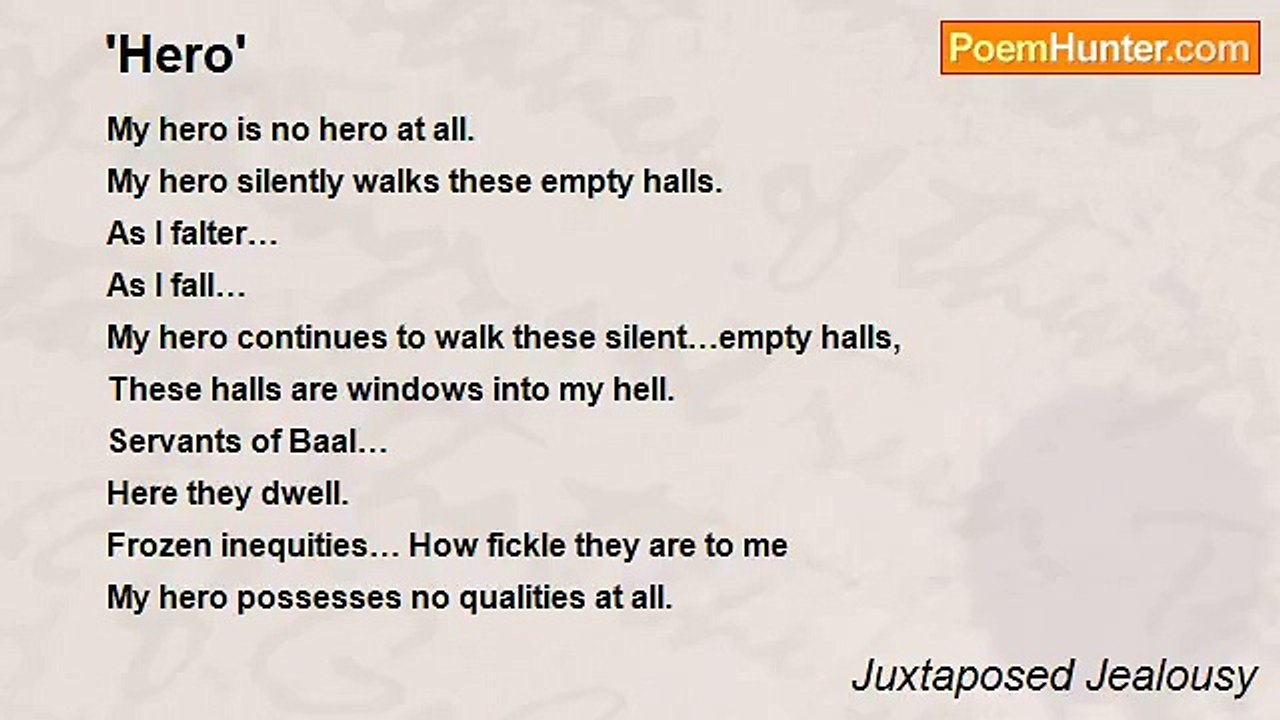 Juxtaposed Jealousy - 'Hero'