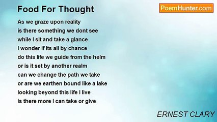 ERNEST CLARY - Food For Thought
