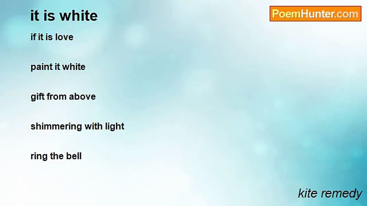 kite remedy - it is white