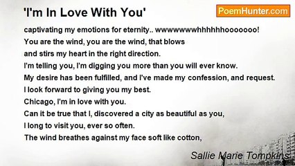 Sallie Marie Tompkins - 'I'm In Love With You'