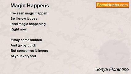 Sonya Florentino - Magic Happens