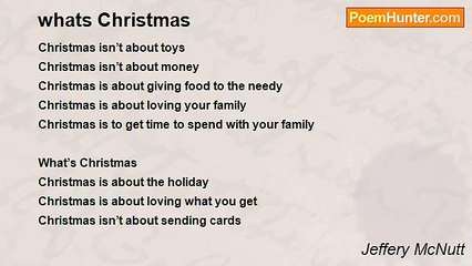 Jeffery McNutt - whats Christmas