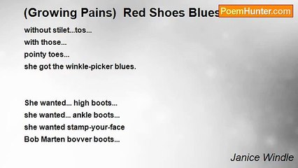 Download Video: Janice Windle - (Growing Pains)  Red Shoes Blues