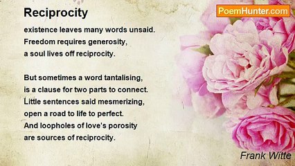 Frank Witte - Reciprocity