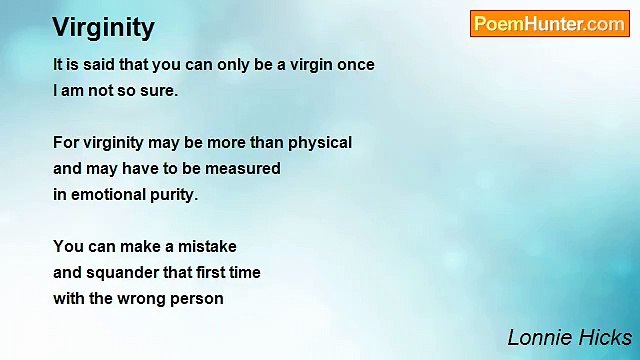 Lonnie Hicks - Virginity