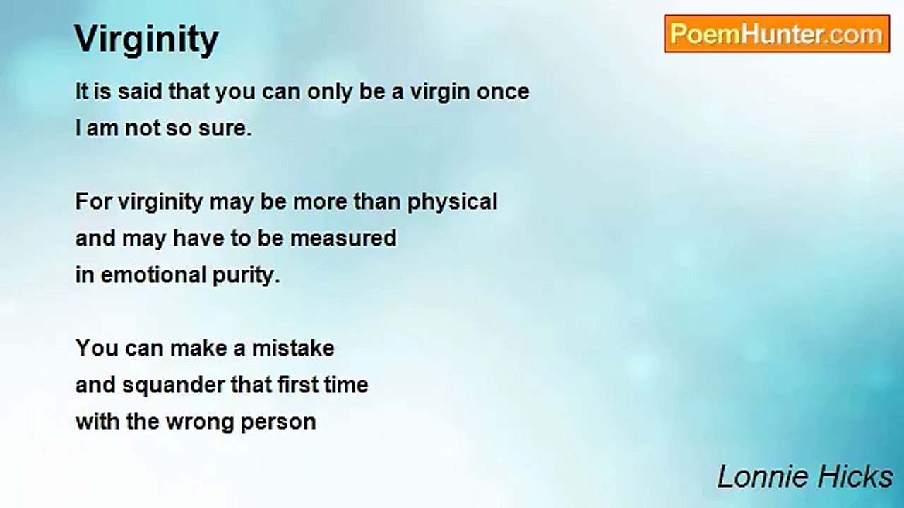 Lonnie Hicks - Virginity