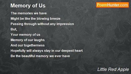 Little Red Apple - Memory of Us