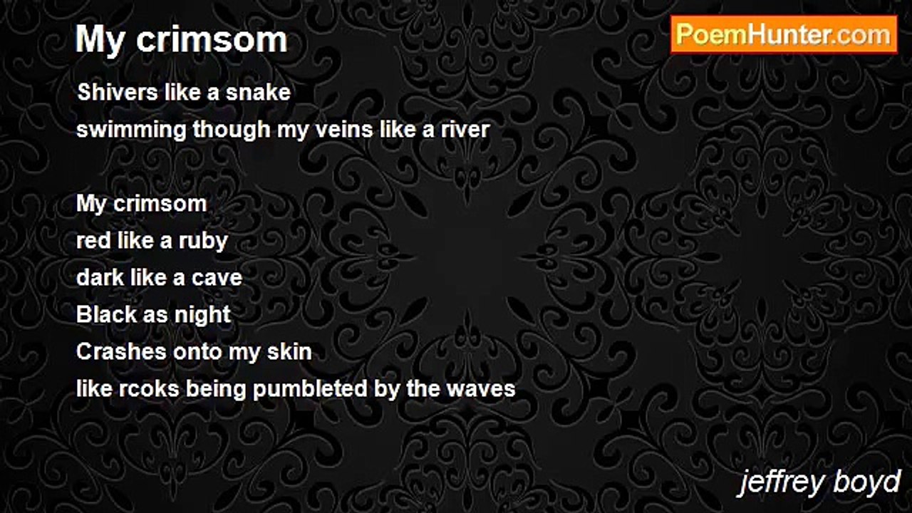 jeffrey boyd - My crimsom