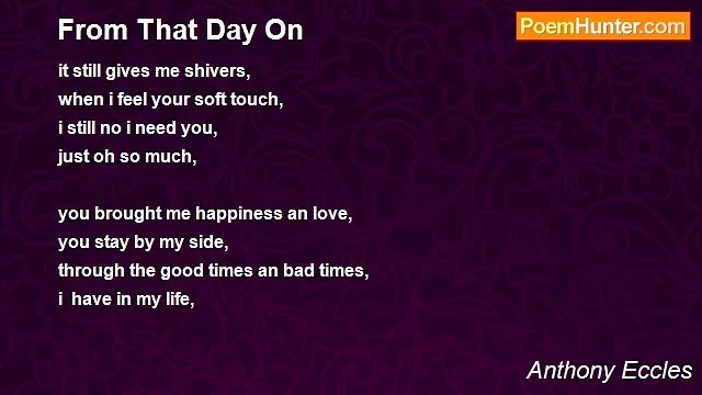 Anthony Eccles - From That Day On