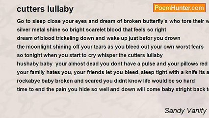 Sandy Vanity - cutters lullaby