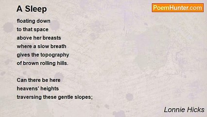 Lonnie Hicks - A Sleep